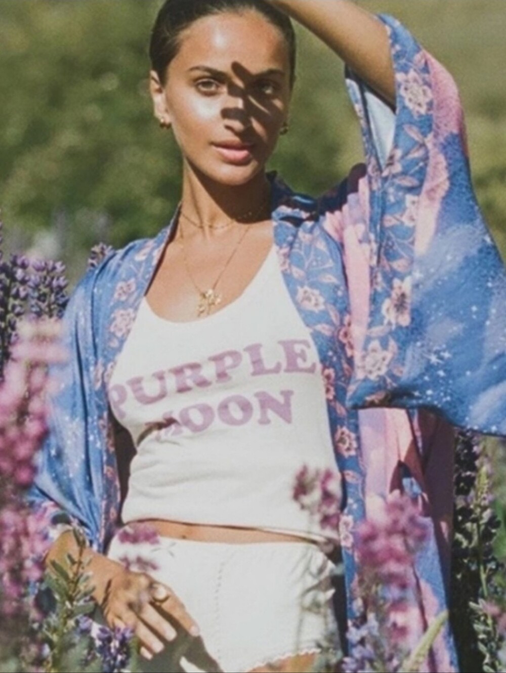 SPELL & GYPSY Collective PURPLE MOON SINGLET TANK TOP SMALL